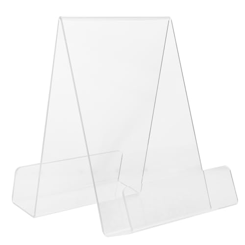 CLISPEED Acryl Buchstütze Transparent Doppelseitig Stabiler Bücherhalter für Desktop Bücherregal Moderne Buchständer Regal Geeignet für Büro Bibliothek Wohnzimmer CLISPEED Acryl Buchstütze Transparent Doppelseitig Stabiler Bücherhalter für Desktop Bücherregal Moderne Buchständer Regal Geeignet für Büro Bibliothek Wohnzimmer von CLISPEED