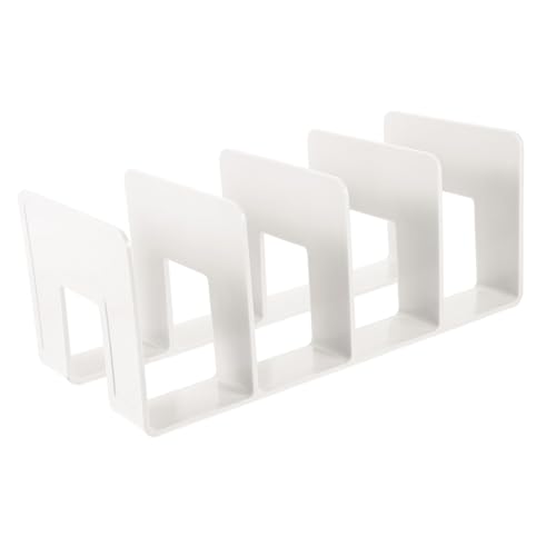 CLISPEED Acryl Schreibtisch Organizer Dokumentenhalter Multifunktional Bürobedarf Desktop Bücherregal Organizer für Büro und Zuhause von CLISPEED