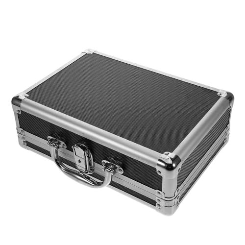 CLISPEED Aluminium Werkzeugkasten mit Schloss Robuster Aluminiumlegierung Aufbewahrungsbox mit Tragegriff Abschließbarer Tragbarer Metallkoffer für DIY und Multifunktionale Geräte Kleiner CLISPEED Aluminium Werkzeugkasten mit Schloss Robuster Aluminiumlegierung Aufbewahrungsbox mit Tragegriff Abschließbarer Tragbarer Metallkoffer für DIY und Multifunktionale Geräte Kleiner von CLISPEED