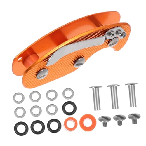 CLISPEED Aluminiumlegierung Schlüsselhalter Outdoor Einzelclip Leicht Praktisch Robuster Organizer mit Sicherheitszubehör für Alltag und von CLISPEED