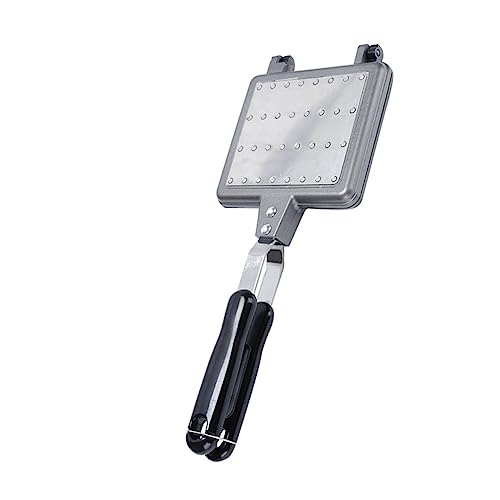 CLISPEED Antihaft Backform aus Aluminiumlegierung Waffelmaker für Herd und Camping Wiederverwendbar und Platzsparend für Belgische Waffeln und Sandwiches CLISPEED Antihaft Backform aus Aluminiumlegierung Waffelmaker für Herd und Camping Wiederverwendbar und Platzsparend für Belgische Waffeln und Sandwiches von CLISPEED