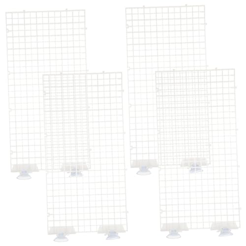 CLISPEED Aquarium Isolationsgitter Teilig Transparent Spaltbar mit Saugnäpfen Farblich Sortiert Trennbare Aquarienteiler für Fischisolation Plattformbau und Zufällige Farbe Zufällige Farbe von CLISPEED