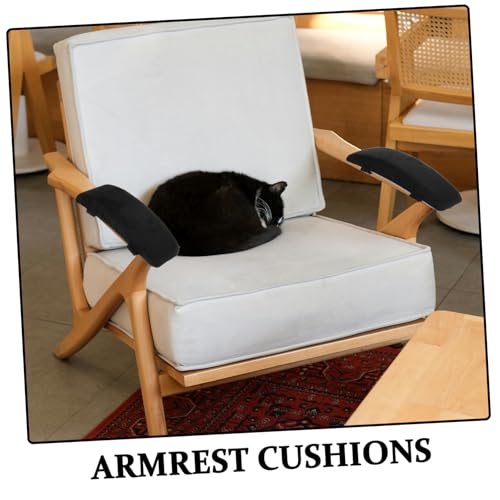 CLISPEED Armlehnenpolster Für Campingstühle Bürostühle Und Gaming-stühle Hochdichter Schaumstoff Mit Plüschbezug Für Komfort Und Einfache Anbringung von CLISPEED