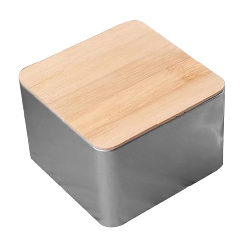 CLISPEED Aufbewahrungsbox mit Holzdeckel Quadratisch Langlebiger Lebensmittelbehälter aus Blech für Süßigkeiten Geschenke und Snacks Vielseitig für Geburtstag Party Weihnachten Geeignet CLISPEED Aufbewahrungsbox mit Holzdeckel Quadratisch Langlebiger Lebensmittelbehälter aus Blech für Süßigkeiten Geschenke und Snacks Vielseitig für Geburtstag Party Weihnachten Geeignet von CLISPEED