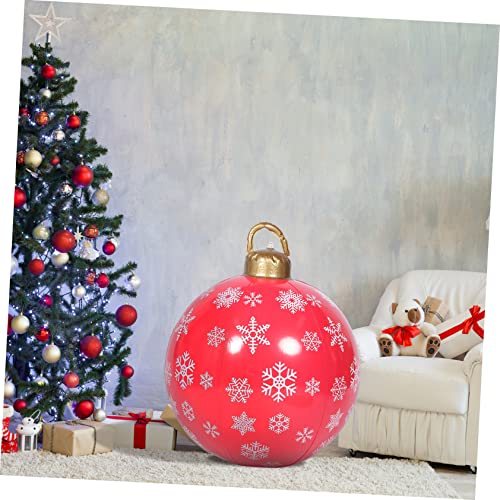 CLISPEED Aufblasbare Weihnachtskugel Groß Rot mit Schneeflocken Wetterfeste Outdoor Deko Einfach Aufzublasen Hängend oder Stehend Garten und Partydekoration für Weihnachten CLISPEED Aufblasbare Weihnachtskugel Groß Rot mit Schneeflocken Wetterfeste Outdoor Deko Einfach Aufzublasen Hängend oder Stehend Garten und Partydekoration für Weihnachten von CLISPEED