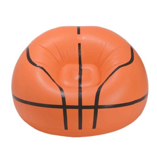 CLISPEED Aufblasbarer Basketball Sitz Tragbare Lazy Couch PVC Luftsofa Faltbarer Outdoor Sessel für Reisen Festivals Strand Geschenk von CLISPEED
