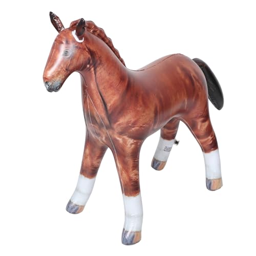 CLISPEED Aufblasbares Tiermodell Aufblasbare Tiere Aufblasbare Nutztiere Aufblasbare Kuh Aufblasbares PVC Hellbraun von CLISPEED