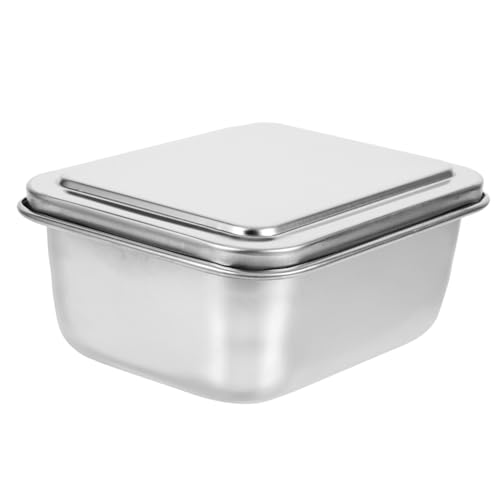 CLISPEED Backform mit Deckel Quadratische Dicke Auflaufform Wiederverwendbar Langlebig für Tiramisu Kekse Kuchen und Partygeschenke von CLISPEED