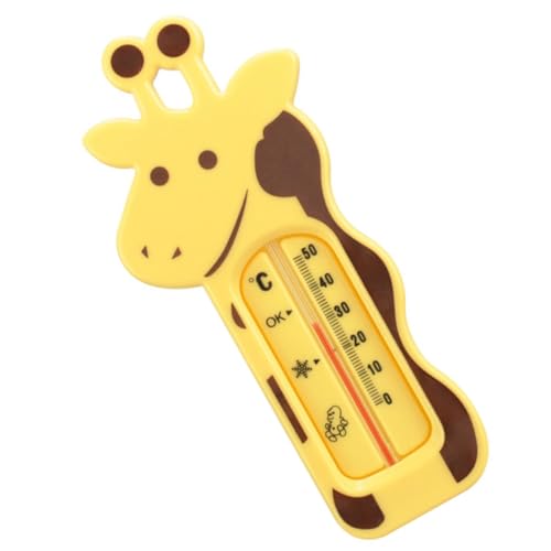 CLISPEED Badethermometer Cartoonform Gelb Schnelle und Präzise Messung Wandhängend mit Haken Sicher für Kinderbadewanne und Spa Schutz vor Überhitzung und Unterkühlung von CLISPEED