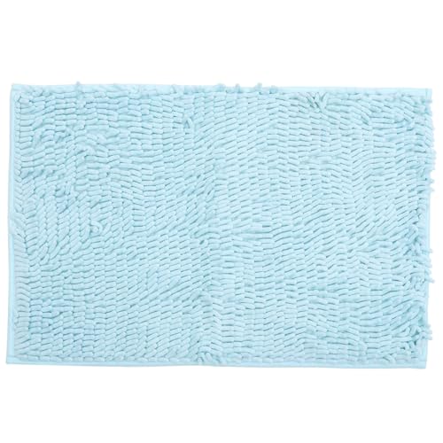 CLISPEED Badezimmerteppich rutschfest Blau Saugfähig Weiche Badematte für Dusche Badewanne Wohnzimmer Schlafzimmer CLISPEED Badezimmerteppich rutschfest Blau Saugfähig Weiche Badematte für Dusche Badewanne Wohnzimmer Schlafzimmer von CLISPEED