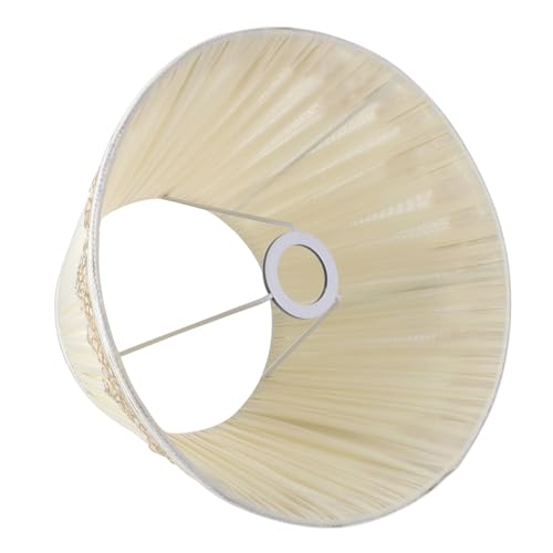 CLISPEED Bedside Lamp Shade aus Langlebigem Stoff Ersatz Lampenschirm für Tischlampe Beige Stoff Lampenabdeckung Wiederverwendbar Geeignet für Schlafzimmer und Hotelzimmer von CLISPEED