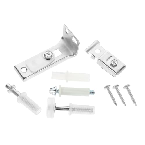 CLISPEED Bifold Türbeschlag Aluminiumlegierung Falttür Reparaturkit mit Schiene und Drehgelenk für Platzsparende Schiebetür Installation und Reibungslosen Betrieb von CLISPEED