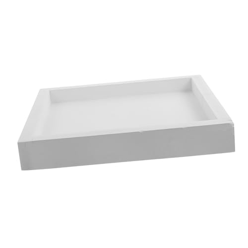 CLISPEED Blumenkübel Untersetzer Dickem Kunststoff Multifunktionaler Wasserdichter Tray für Innen und Außenbereiche Weiß Innendurchmesser von CLISPEED