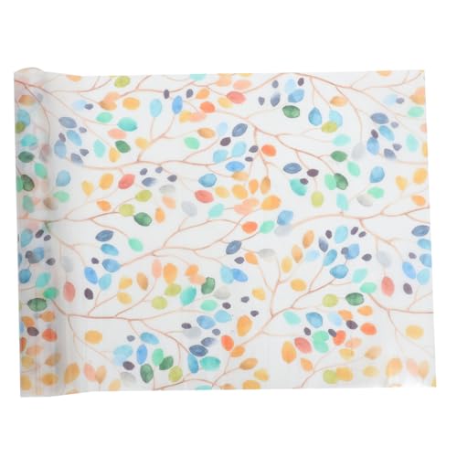 CLISPEED Bunte Fensterfolie mit Blättermotiv Statische Sichtschutzfolie für Bad Schlafzimmer Wohnzimmer Selbsthaftend Ablösbar Wiederverwendbar Blickdicht Einfache Montage Dekorative CLISPEED Bunte Fensterfolie mit Blättermotiv Statische Sichtschutzfolie für Bad Schlafzimmer Wohnzimmer Selbsthaftend Ablösbar Wiederverwendbar Blickdicht Einfache Montage Dekorative von CLISPEED