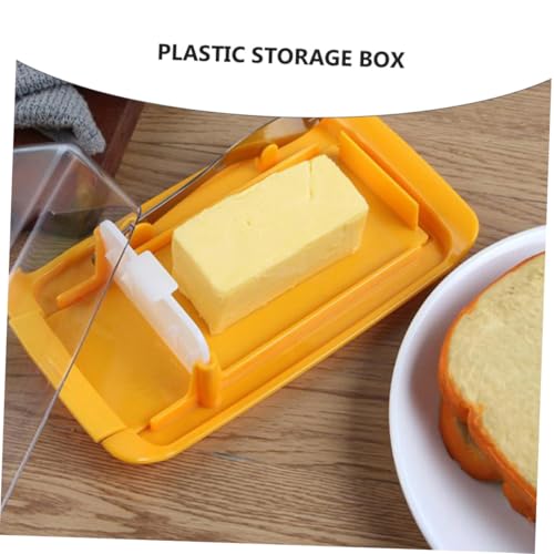 CLISPEED Butteraufbewahrungsbox Gelb mit Schneidefunktion Bpa frei Große Kapazität Leicht zu Reinigen für Haushalt und Küche Butterlagerung und Frischeerhaltung CLISPEED Butteraufbewahrungsbox Gelb mit Schneidefunktion Bpa frei Große Kapazität Leicht zu Reinigen für Haushalt und Küche Butterlagerung und Frischeerhaltung von CLISPEED