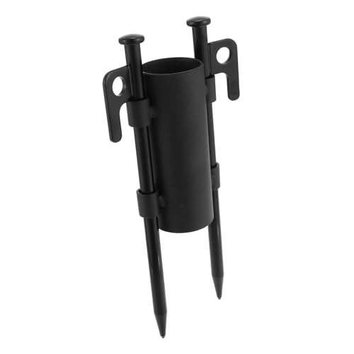 CLISPEED Camping Zelthering mit Erdanker Verstärkter Zeltsäulenhalter zur Stabilen Befestigung von Markisen und Vordächern Wetterfester und Rostfreier Canopy Ground Support für Outdoor von CLISPEED