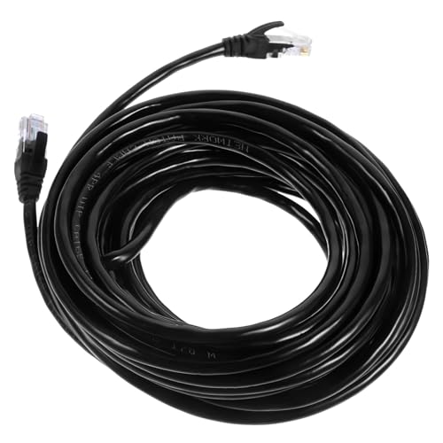 CLISPEED Cata Ethernet Kabel Hochgeschwindigkeits netzwerkkabel Schwarz Langlebiges Kupferkern Lan Kabel Vielseitig für Router Computer Überwachung Stabile und Schnelle Verbindung von CLISPEED
