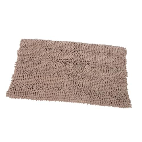 CLISPEED Ultradicker Chenille-badezimmerteppich Kein Badezimmerteppich Plüsch-Shaggy-Teppich Extra Dicke Innenmatte 51 X 81 cm Gemütlich von CLISPEED