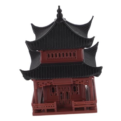 CLISPEED Chinesische Miniatur Pavillondekoration Mikrolandschaft Ornamental Garten Bonsai Statue aus Robustem Material für Balkon Wohnzimmer Dekoration CLISPEED Chinesische Miniatur Pavillondekoration Mikrolandschaft Ornamental Garten Bonsai Statue aus Robustem Material für Balkon Wohnzimmer Dekoration von CLISPEED