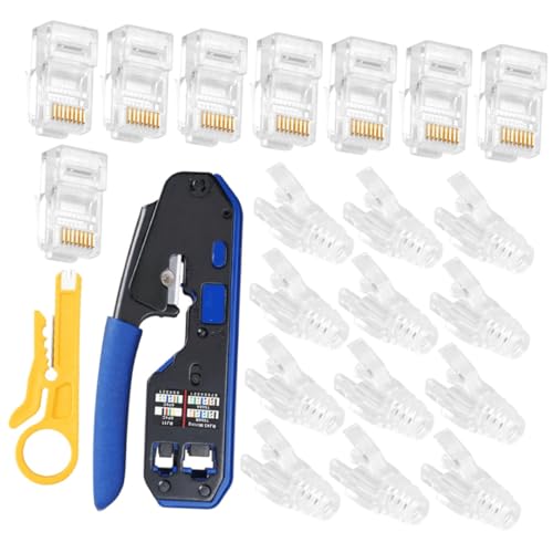 CLISPEED Crimpzange mit Cata Stecker und Schutzhülle Multifunktionales Elektriker Werkzeug für Kabel Abisolieren Crimpen Schneiden Rutschfeste Griffe Langlebig und Präzise für CLISPEED Crimpzange mit Cata Stecker und Schutzhülle Multifunktionales Elektriker Werkzeug für Kabel Abisolieren Crimpen Schneiden Rutschfeste Griffe Langlebig und Präzise für von CLISPEED