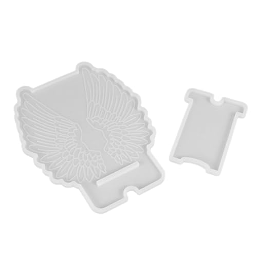 CLISPEED DIY Silikonform für Handyhalter in Flügelform Flexible Crystal Epoxy Reverse Mould Wiederverwendbar Robust Waschbar für Kreative Bastelprojekte und Personalisierte von CLISPEED
