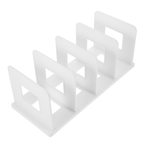 CLISPEED Dekorativer Buchstützen Organizer aus Robustem Kunststoff mit Rutschfesten Pads Multifunktional für Bücher Zeitschriften und Akten Stabiler Schreibtisch Organizer für Büro Zuhause von CLISPEED