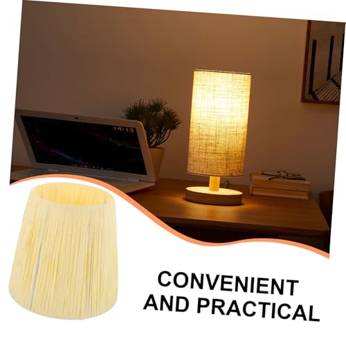 CLISPEED Dekorativer Lampenschirm aus Papier für Stehlampen und Tischlampen Eleganter Stabiler Lampenschirm mit Metallrahmen Lichtdiffusierend Rustikal Warmes für Wohn und Schlafzimmer von CLISPEED