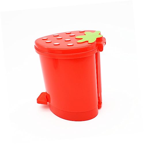 CLISPEED Desktop -Mülleimer kleiner Tischabfalleimer Erdbeer-Mülleimer Mini Mülldose für Schlafzimmer kleine Tonne Kind kleiner Schreibtischmüll kann süß süße Schreibtischmülldosen pp rot CLISPEED Desktop -Mülleimer kleiner Tischabfalleimer Erdbeer-Mülleimer Mini Mülldose für Schlafzimmer kleine Tonne Kind kleiner Schreibtischmüll kann süß süße Schreibtischmülldosen pp rot von CLISPEED