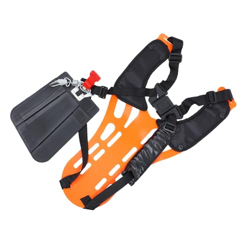 CLISPEED Doppel Schultergurt für Grass Cutter Gepolstert Leichter Tragegurt Verstellbar Komfortabel für Rasenmäher Freischneider Landwirtschaft Gartenarbeit von CLISPEED