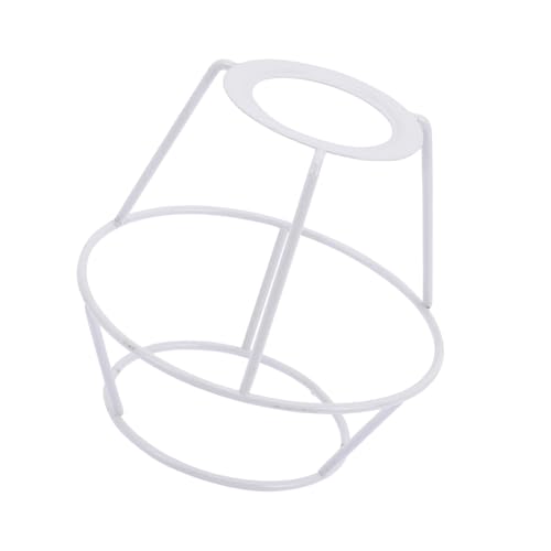 CLISPEED Draht Lampenschirm Gestell Fassung DIY Ring Metallrahmen Kreativer Lampenschirm Ersatz für Tischlampe Stehlampe Pendelleuchte Weiß Konisch Doppellagig für Heimdekoration und CLISPEED Draht Lampenschirm Gestell Fassung DIY Ring Metallrahmen Kreativer Lampenschirm Ersatz für Tischlampe Stehlampe Pendelleuchte Weiß Konisch Doppellagig für Heimdekoration und von CLISPEED