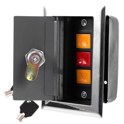 CLISPEED Druckknopf Steuerbox für Elektrische Robuste Kunststoffkonstruktion Vielseitig Einsetzbar Einfache Bedienung Kompatibel mit Garagentoren und Schiebetüren Manuelle Steuerung CLISPEED Druckknopf Steuerbox für Elektrische Robuste Kunststoffkonstruktion Vielseitig Einsetzbar Einfache Bedienung Kompatibel mit Garagentoren und Schiebetüren Manuelle Steuerung von CLISPEED