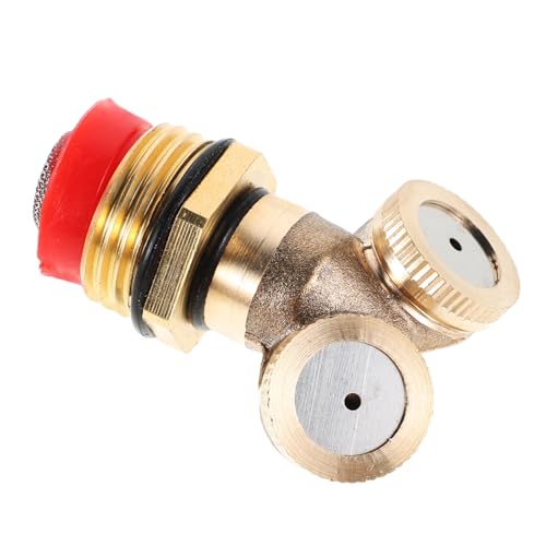 CLISPEED Düse Patio Automatische rotierende Sprinkler rotierendes Wassersprinklersystem Beschlagen von Sprinklerköpfen rotierende Sprinkler für Hof Rasenwassersprenger Messing Golden von CLISPEED