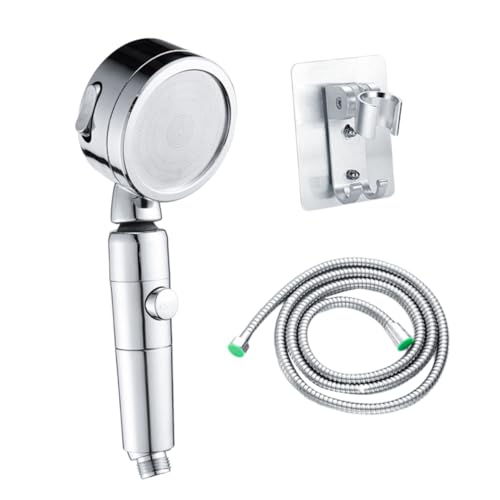 CLISPEED Duschkopf Handbrause Strahlarten Hochdruck Wassersparend Drehbar Abdeckung Für Badezimmer Hotel Zuhause Mit Schlauch Und Aluminiumhalterung von CLISPEED