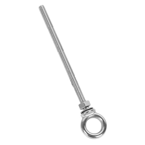 CLISPEED Edelstahl Augenschraube Korrosionsbeständig Tragfähig Schwerlast für Schaukelaufhängung Holzbalken Schraubhaken mit Mutter und Unterlegscheibe für Sicheren Halt CLISPEED Edelstahl Augenschraube Korrosionsbeständig Tragfähig Schwerlast für Schaukelaufhängung Holzbalken Schraubhaken mit Mutter und Unterlegscheibe für Sicheren Halt von CLISPEED