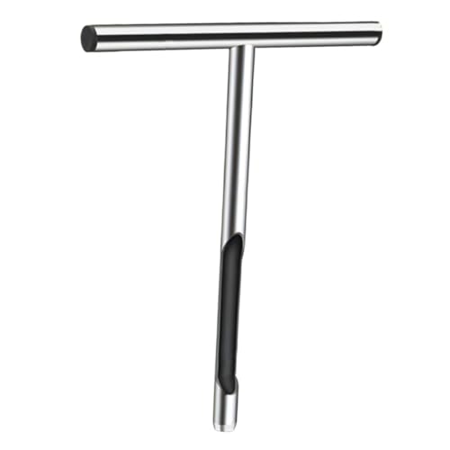 CLISPEED Edelstahl Bodenprobensonde mit T Griff Ergonomisch Geformt Kernbodenentnahmegerät für Garten Landwirtschaft und Bodenanalyse Langlebiges Bodenprobenwerkzeug von CLISPEED