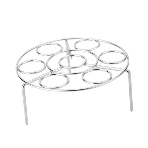 CLISPEED Edelstahl Dampfgarer Eier Dämpfeinsatz Hitzebeständiger Küchen Dampfkorb Multifunktionaler Dampfrost Abkühlgitter für Haushalt Kochen von CLISPEED