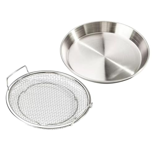 CLISPEED Edelstahl Frittierkorb mit Griffen Doppelseitiges Sieb und Abtropfblech Multifunktionales Serviertablett für Snacks Obst und Frittierte Speisen Langlebig und Lebensmittelecht CLISPEED Edelstahl Frittierkorb mit Griffen Doppelseitiges Sieb und Abtropfblech Multifunktionales Serviertablett für Snacks Obst und Frittierte Speisen Langlebig und Lebensmittelecht von CLISPEED