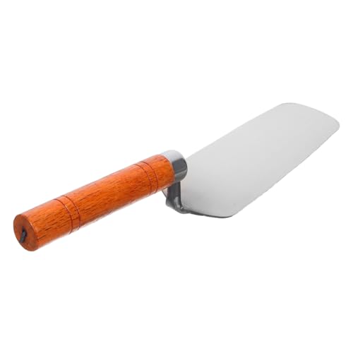 CLISPEED Edelstahl Maurerkelle mit Ergonomischem Griff Hochfeste Stahlkelle für Putz und Fliesen Präzises Verlegen und Glätten Langlebiges Werkzeug für Bau und Renovierung von CLISPEED