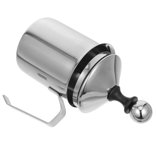 CLISPEED Edelstahl Milchaufschäumer Handbetriebenes Milchkännchen mit Präzisionsausgießer für Cremigen Milchschaum Latte Art Kaffee Cappuccino Zubehör für Zuhause CLISPEED Edelstahl Milchaufschäumer Handbetriebenes Milchkännchen mit Präzisionsausgießer für Cremigen Milchschaum Latte Art Kaffee Cappuccino Zubehör für Zuhause von CLISPEED