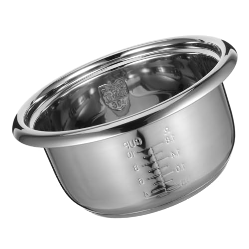 CLISPEED Edelstahl Reiskocher Innentopf Ersatzbehälter mit Antihaftbeschichtung Passend für Elektrische Reiskocher Einfache Reinigung Zeitsparend Langlebig CLISPEED Edelstahl Reiskocher Innentopf Ersatzbehälter mit Antihaftbeschichtung Passend für Elektrische Reiskocher Einfache Reinigung Zeitsparend Langlebig von CLISPEED