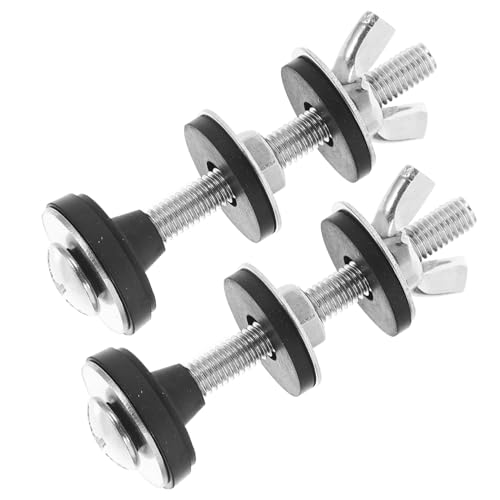 CLISPEED Edelstahl Toilettensitz Schrauben Ersatzset Robust Korrosionsbeständig Passend für Wc Sitz Reparatur und Befestigung CLISPEED Edelstahl Toilettensitz Schrauben Ersatzset Robust Korrosionsbeständig Passend für Wc Sitz Reparatur und Befestigung von CLISPEED