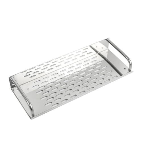 CLISPEED Edelstahl Wandregal Bad Aufbewahrung Einzelnes Hängeregal Rostfrei Einfach Montierbar Küchen Bad Organizer Platzsparend von CLISPEED