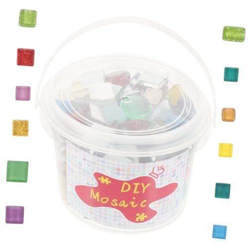 CLISPEED Eimer Bunte Mosaiksteine DIY Mosaikfliesen für Garten Kunst Handwerk Heimdekoration Leicht Einzusetzen Glatt Poliert Vielseitig für Bastelprojekte und Wohnaccessoires CLISPEED Eimer Bunte Mosaiksteine DIY Mosaikfliesen für Garten Kunst Handwerk Heimdekoration Leicht Einzusetzen Glatt Poliert Vielseitig für Bastelprojekte und Wohnaccessoires von CLISPEED