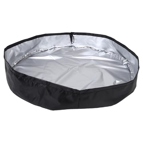 CLISPEED Eisbad Abdeckung aus Oxford Stoff Staubdicht UV Schutz Schutz für Outdoor Indoor Kaltwasserbad Eisbadebehälter Staubschutz Abdeckhaube Groß von CLISPEED