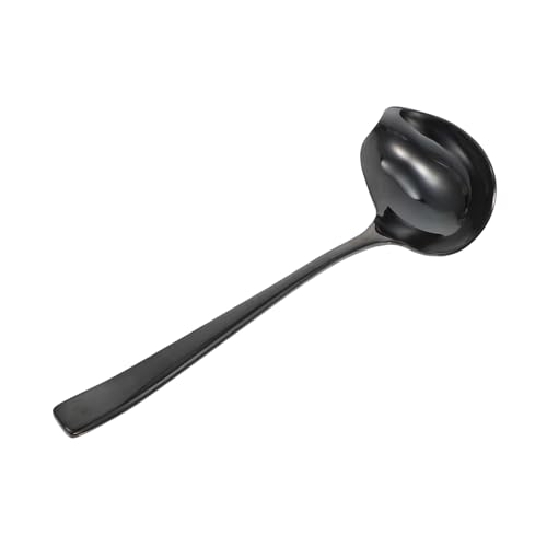 CLISPEED Entenschaufel Löffel Ergonomischer Saucenlöffel Schwarz Multifunktional für Suppen Hot Pot und Servieren mit Verbrühendem Griff Lebensmittelechtem Material Leicht zu Reinigen CLISPEED Entenschaufel Löffel Ergonomischer Saucenlöffel Schwarz Multifunktional für Suppen Hot Pot und Servieren mit Verbrühendem Griff Lebensmittelechtem Material Leicht zu Reinigen von CLISPEED