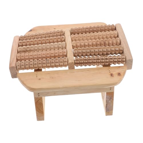 CLISPEED Ergonomischer Massagehocker aus Holz Höhe Fußstütze für Sauna Badezimmer Dampfbad Vielseitig Einsetzbar Stabil und Pflegeleicht von CLISPEED