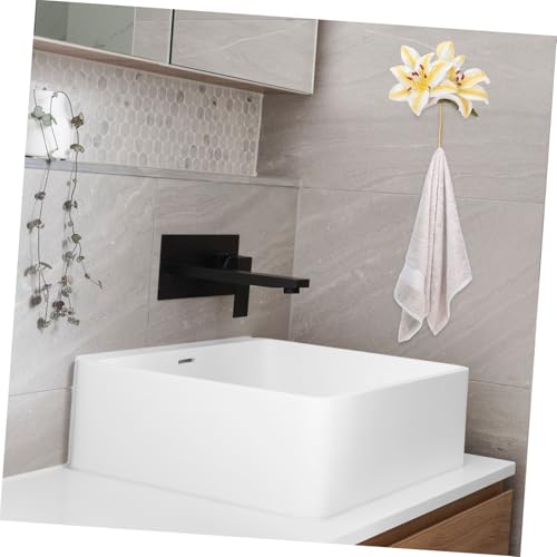 CLISPEED Europäischer Wandhaken mit Kunstblumen design Kreativer Mehrzweck haushaltshaken zur Aufbewahrung Dekorativer Handtuchhalter für Wohnzimmer und Flur Stilvolle Wanddekoration CLISPEED Europäischer Wandhaken mit Kunstblumen design Kreativer Mehrzweck haushaltshaken zur Aufbewahrung Dekorativer Handtuchhalter für Wohnzimmer und Flur Stilvolle Wanddekoration von CLISPEED