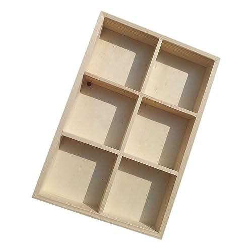 CLISPEED Fächer Holzbox aus Holz für Ölkreiden und Aquarellfarben Langlebiger Künstler werkzeugkasten mit Praktischem Sortierfach Multifunktionale Aufbewahrungsbox für Stifte Schlüssel und von CLISPEED
