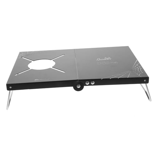 CLISPEED Faltbarer Campingtisch aus Edelstahl Leichter Kompakter Klapptisch für Outdoor für Camping Picknick und Reisen Stabiles Tragbares Design für Wanderungen und Grillabende von CLISPEED