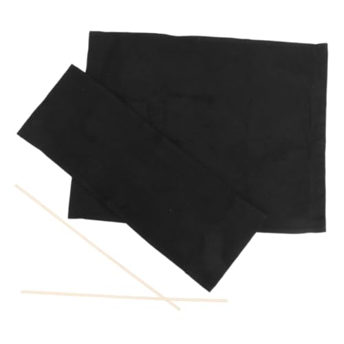 CLISPEED Faltstuhl Sitzbezug Canvas Ersatz für Klappstuhl Campingstuhl Robust Langlebig Kompatibel Ergonomisch Schwarz für Outdoor Freizeit von CLISPEED